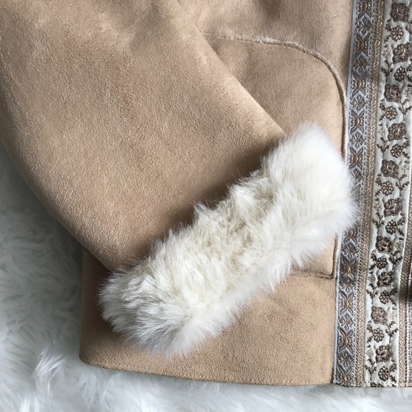 Coldwater Creek Suede and Faux Fur Jacket - Picture 7 of 10